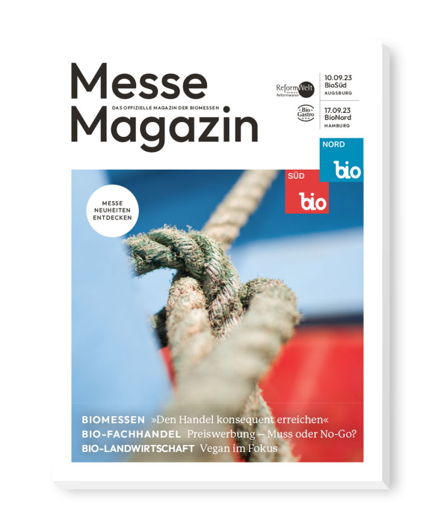 Messemagazin der BioMessen Ausgabe Herbst 2023 | BioNord BioSüd Hamburg Augsburg